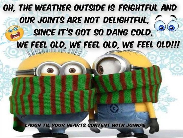 10 Super Funny Winter Minion Quotes - picture 6