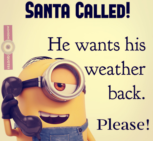 10 Super Funny Winter Minion Quotes - picture 7