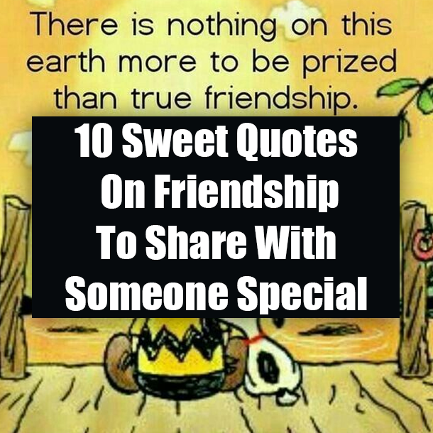 10 Sweet Quotes On Friendship To Share With Someone Special