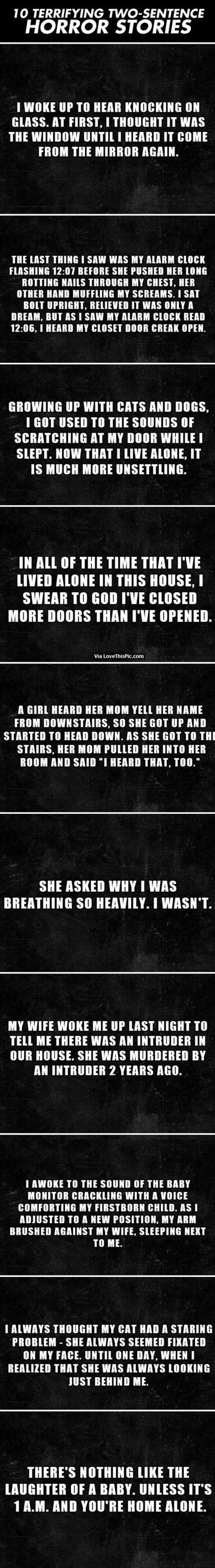 10 Terrifying Two Sentence Horror Stories That Will Give You Chills...