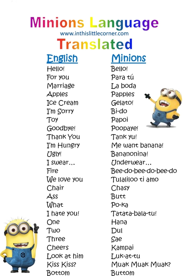 10 Things Minions Say - picture 10