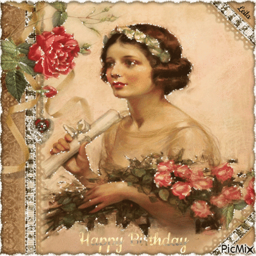 10 Vintage Style Happy Birthday Gifs For 2023 - picture 2