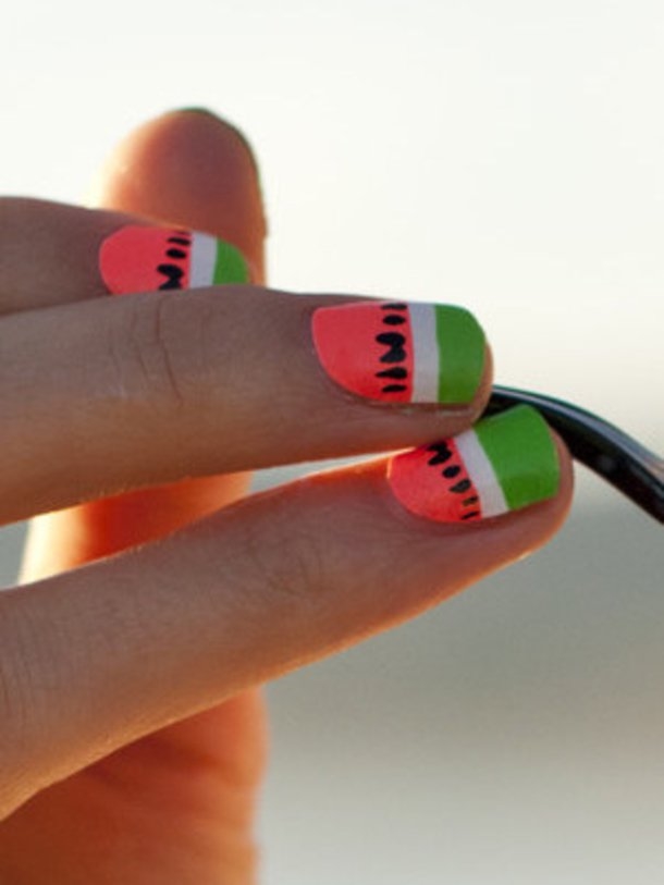 10 Watermelon Nail Art Ideas For The Summer - picture 4