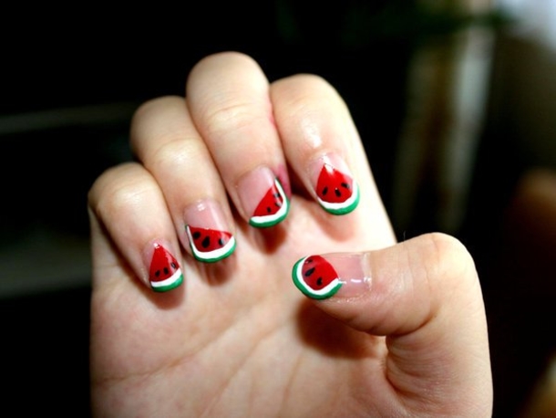 10 Watermelon Nail Art Ideas For The Summer - picture 5