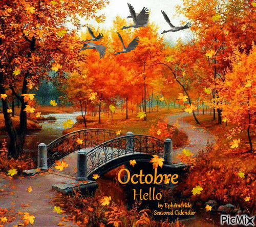 10 Welcome October & Hello October Gifs - picture 3