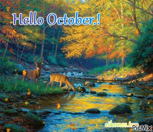 10 Welcome October & Hello October Gifs - picture 6