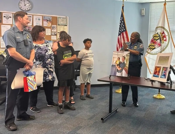 10 years later, Anne Arundel County Police Officer Reunites with Child He Rescued from Drowning - picture 4