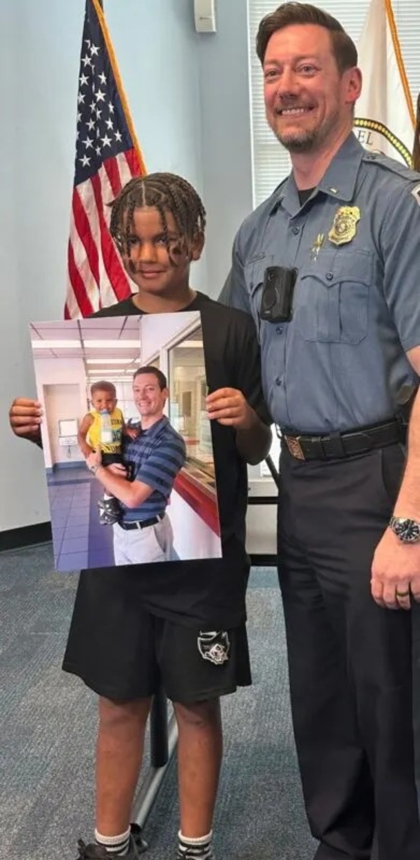 10 years later, Anne Arundel County Police Officer Reunites with Child He Rescued from Drowning - picture 7