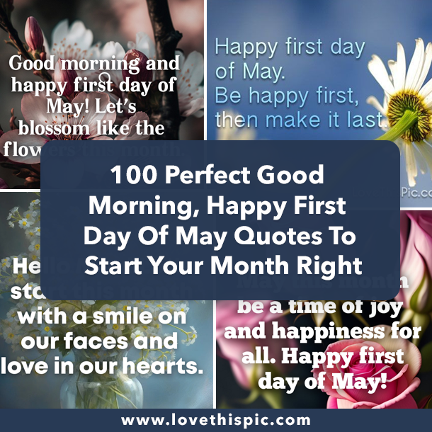 100 Perfect Good Morning, Happy First Day Of May Quotes To Start Your Month Right