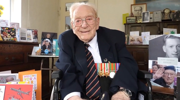 105-Yr-Old WWII Veteran With No Family Blessed With 4,000 Birthday Cards - Happy Birthday! - picture 2