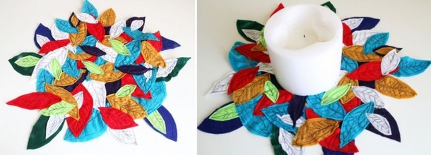 11 Autumn Decoration Ideas Using Leaves - picture 12