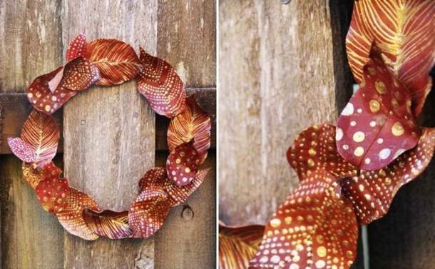 11 Autumn Decoration Ideas Using Leaves - picture 3