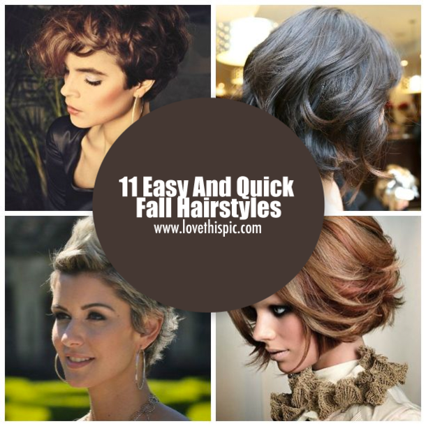 11 Easy And Quick Fall Hairstyles