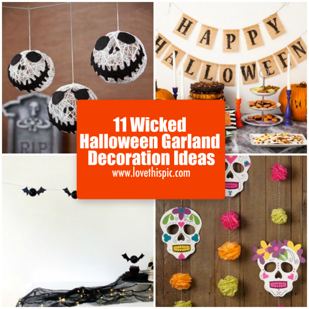 11 Wicked Halloween Garland Decoration Ideas