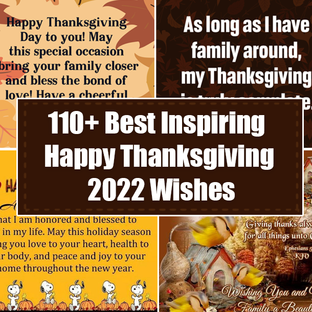110+ Best Inspiring Happy Thanksgiving 2022 Wishes