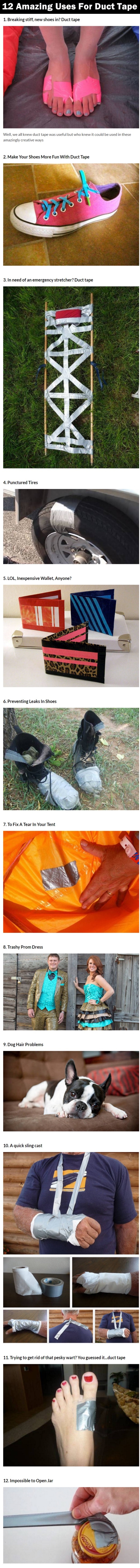 12 Amazing Uses For Duct Tape