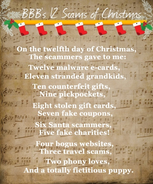 12 Scams Of Christmas: BBB Warns "Look Out For These Naughty Schemes" - picture 2