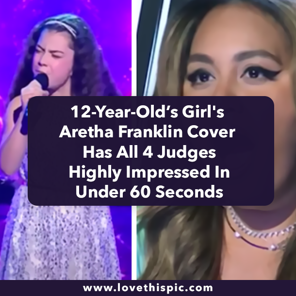 12-Year-Old’s Girl's Aretha Franklin Cover Has All 4 Judges Highly Impressed In Under 60 Seconds