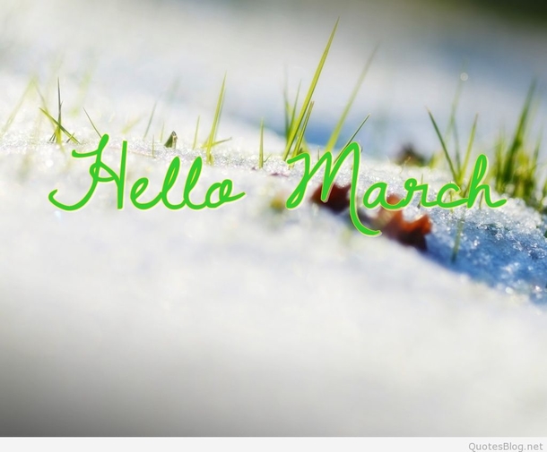 120 Hello March Quotes - picture 52