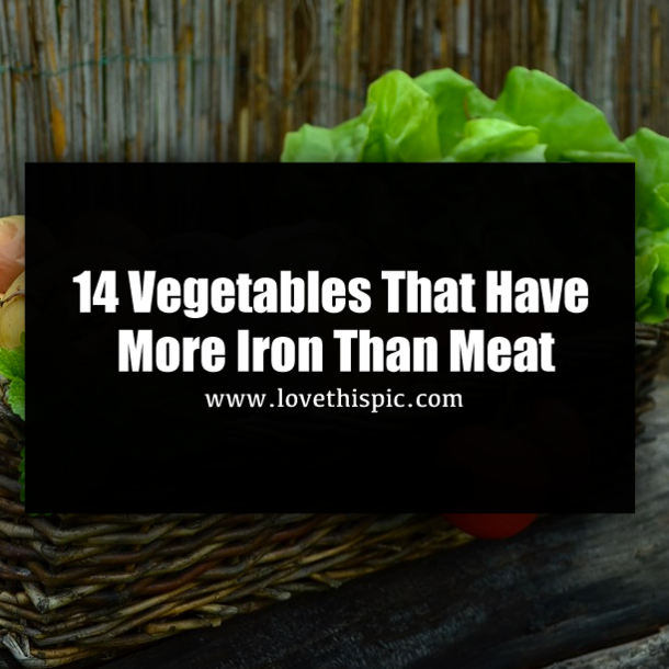 14 Vegetables That Have More Iron Than Meat