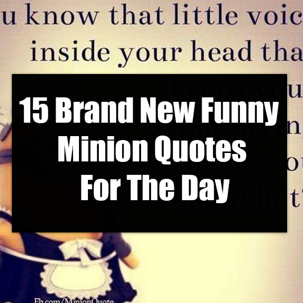 15 Brand New Funny Minion Quotes For The Day