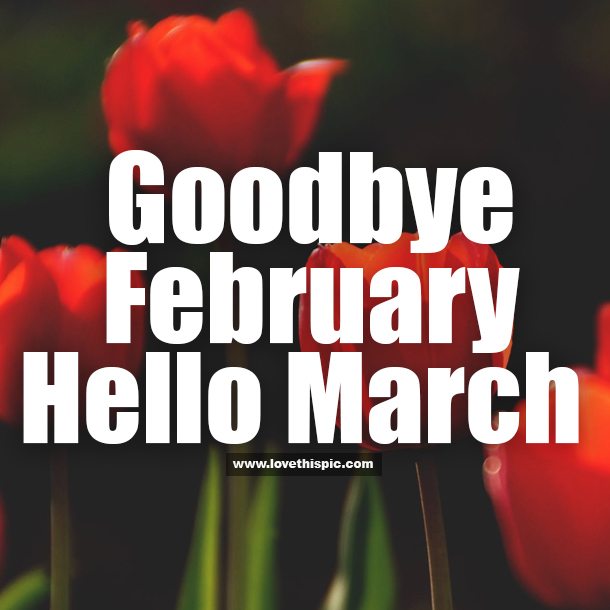 15 Goodbye February, Hello March Quotes - picture 14