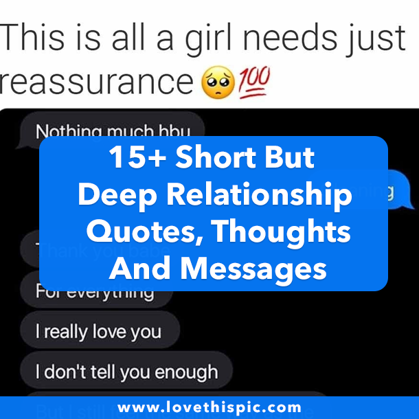 15+ Short But Deep Relationship Quotes, Thoughts And Messages