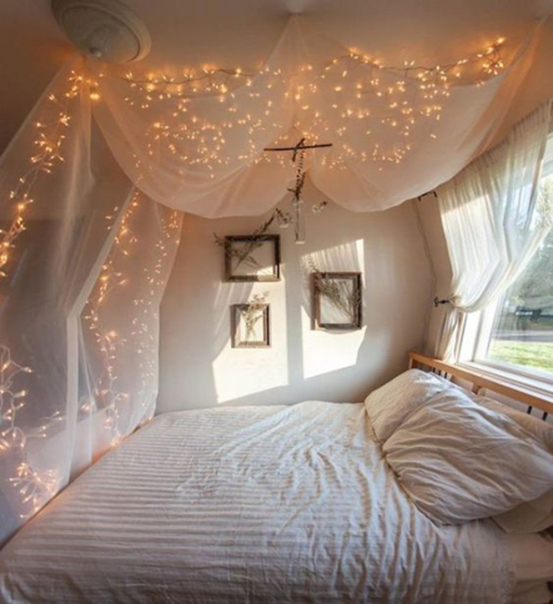 15 Ways To Use Fairy Lights In The Bedroom - picture 11