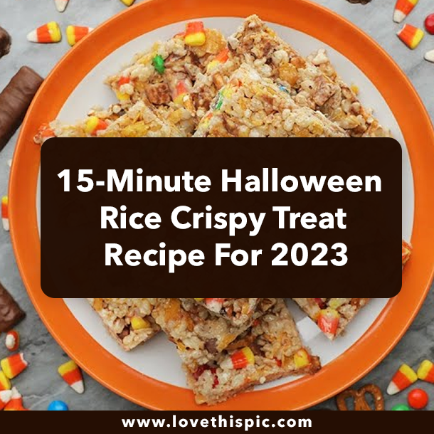 15-Minute Halloween Rice Crispy Treat Recipe For 2023