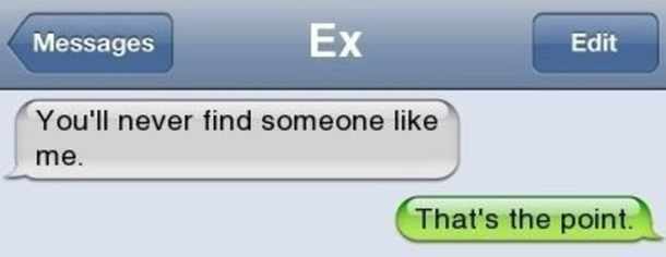 17 Perfect Replies To An Ex Through Text Messages - picture 13