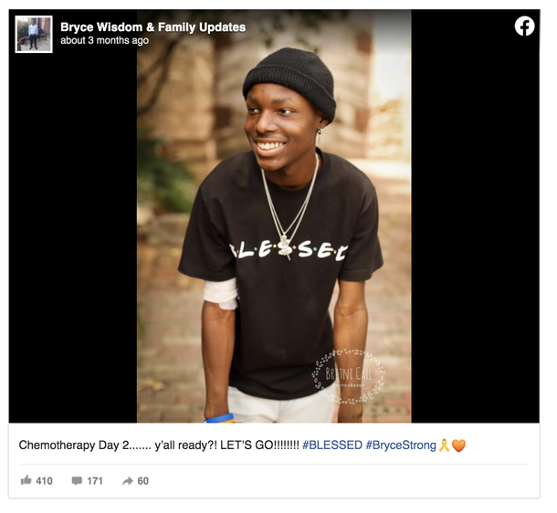 17-Year-Old Bryce Wisdom, high schooler whose battle with cancer inspired nation, passes away: ‘Mom, I won’ - picture 2