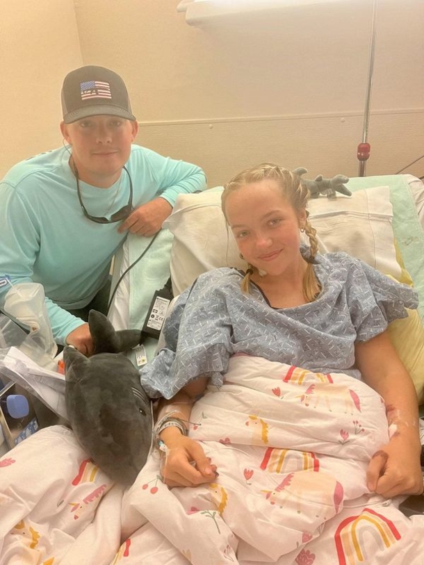17-year-old who survived shark attack off takes first steps following leg amputation - picture 3