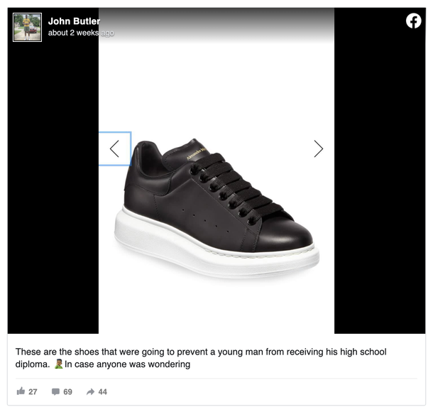 18-year-old High school student stopped from attending graduation because of his shoes – until this teacher steps in - picture 3