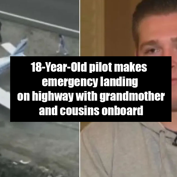 18-Year-Old pilot makes emergency landing on highway with grandmother and cousins onboard