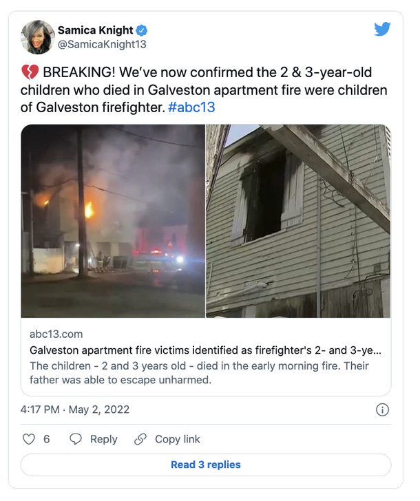 2 small children passed away in house fire as firefighter Father tried to rescue them - picture 3
