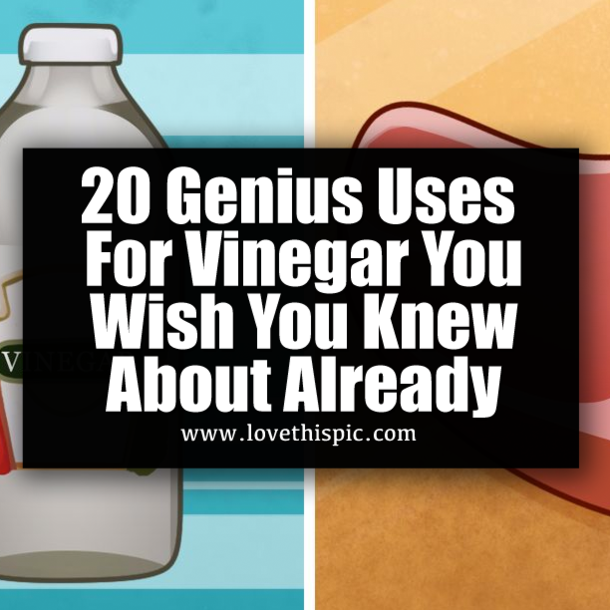 20 Genius Uses For Vinegar You Wish You Knew About Already