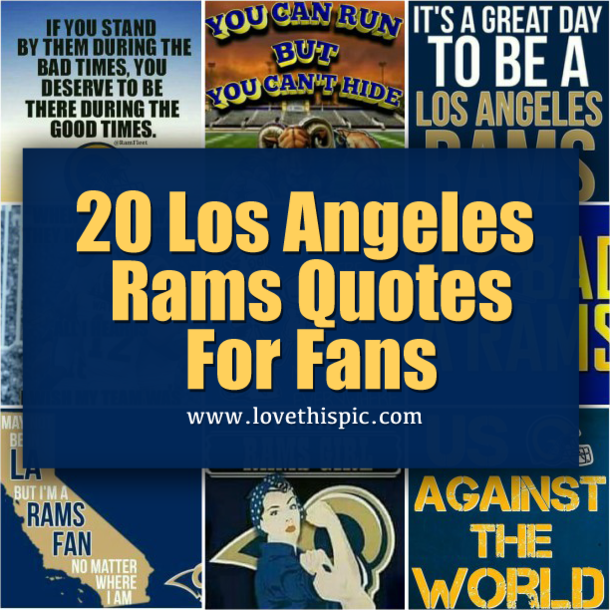 20 Los Angeles Rams Quotes For Fans