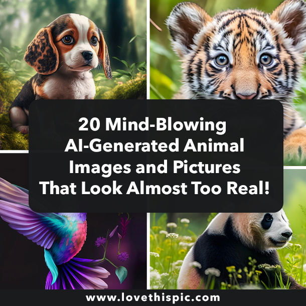 20 Mind-Blowing AI-Generated Animal Images and Pictures That Look Almost Too Real!