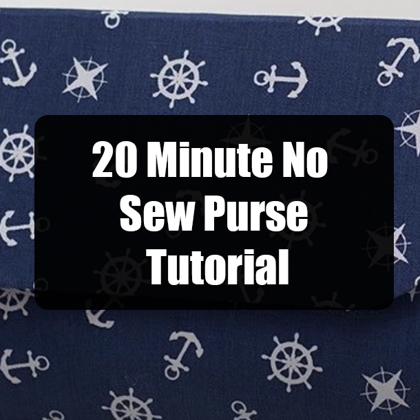 20 Minute No Sew Purse Tutorial