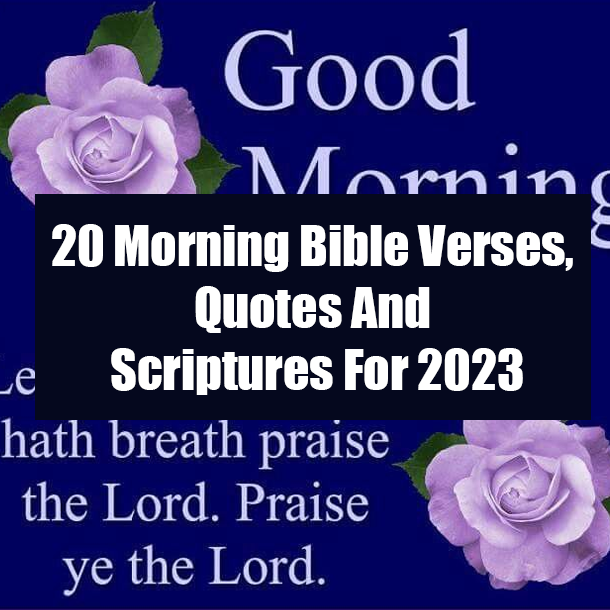 20 Morning Bible Verses, Quotes And Scriptures For 2023