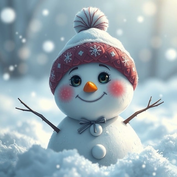 25 Beautiful AI-Generated Snowman Pictures / Images to Brighten Your Holiday - picture 12