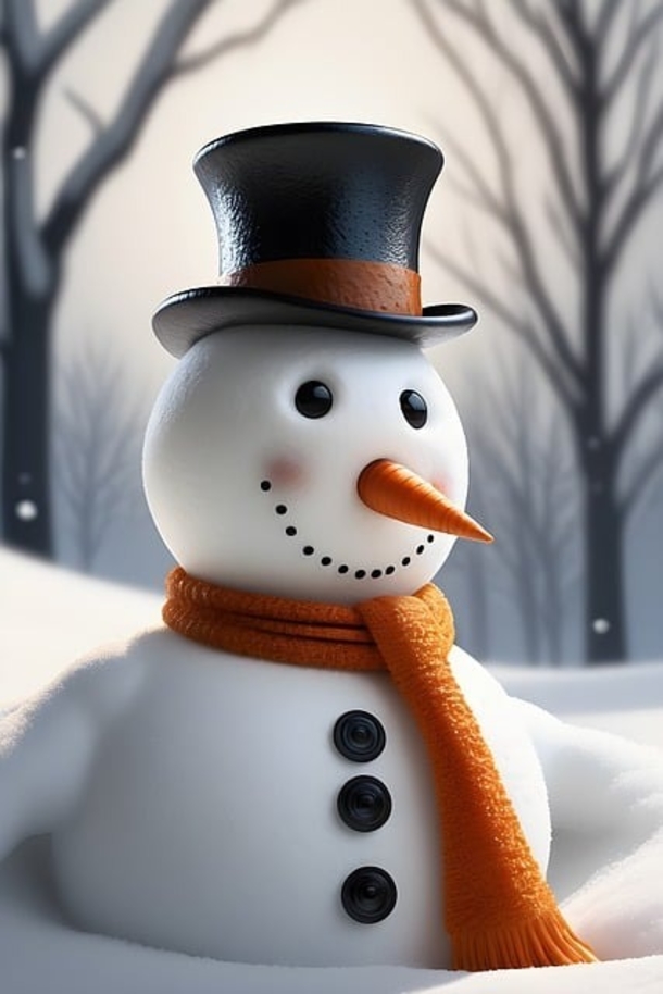 25 Beautiful AI-Generated Snowman Pictures / Images to Brighten Your Holiday - picture 13