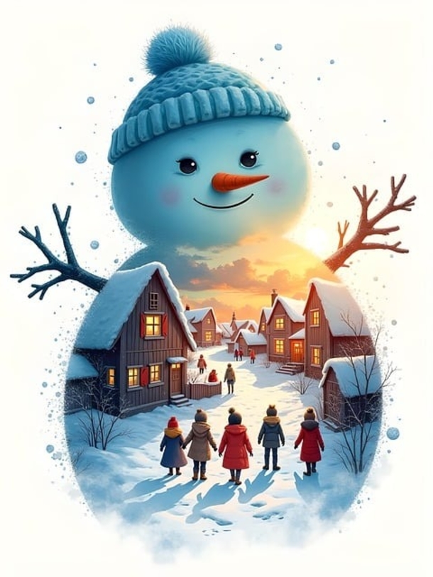 25 Beautiful AI-Generated Snowman Pictures / Images to Brighten Your Holiday - picture 14
