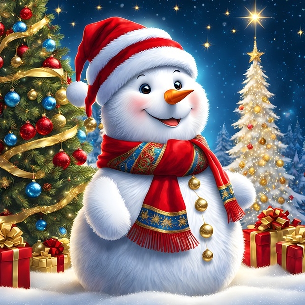 25 Beautiful AI-Generated Snowman Pictures / Images to Brighten Your Holiday - picture 16