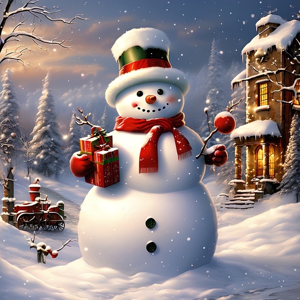 25 Beautiful AI-Generated Snowman Pictures / Images to Brighten Your Holiday - picture 19