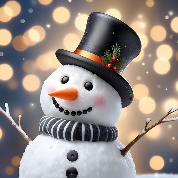 25 Beautiful AI-Generated Snowman Pictures / Images to Brighten Your Holiday - picture 23