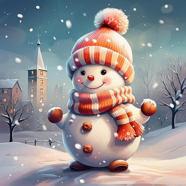 25 Beautiful AI-Generated Snowman Pictures / Images to Brighten Your Holiday - picture 26