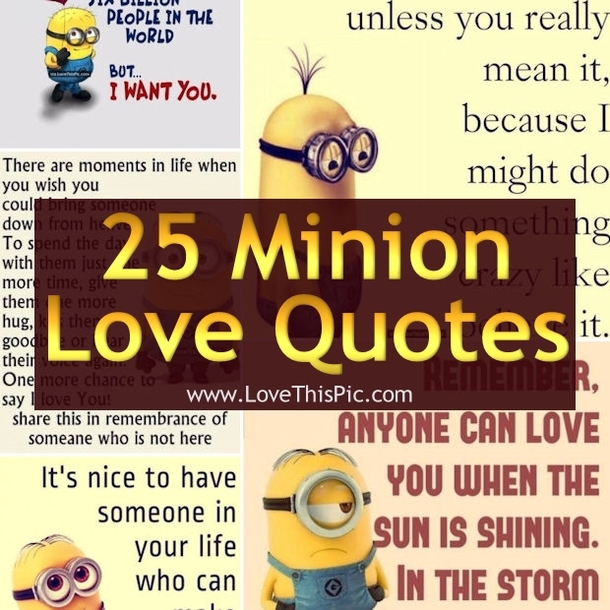 25 Minion Love Quotes