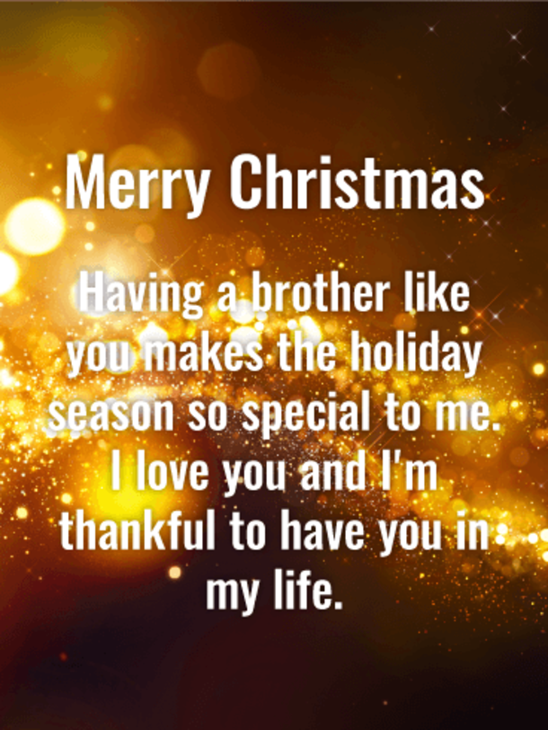 25 Perfect Merry Christmas Wishes For Brother - picture 2