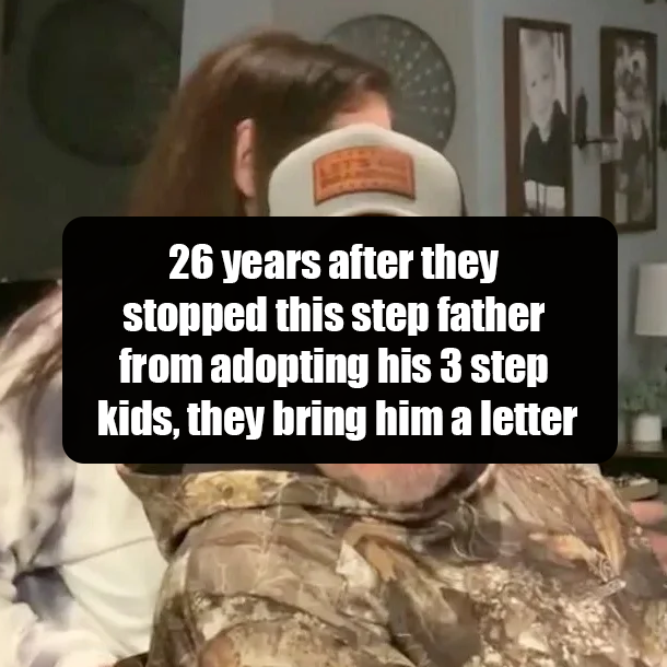26 years after they stopped this step father from adopting his 3 step kids, they bring him a letter